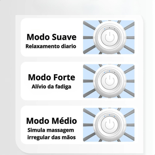 Massageador De Cabeça Elétrico Couro Cabeludo Capilar Polvo Cor Branco 127/220V