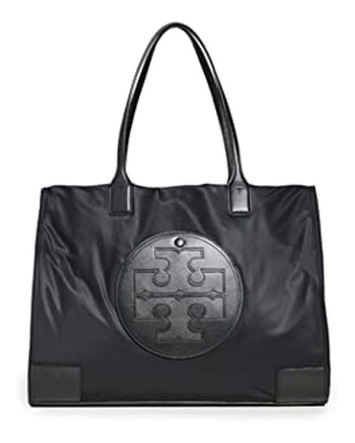 Tory Burch Ella Tote Bag Para Mujer, Negro, Talla Única