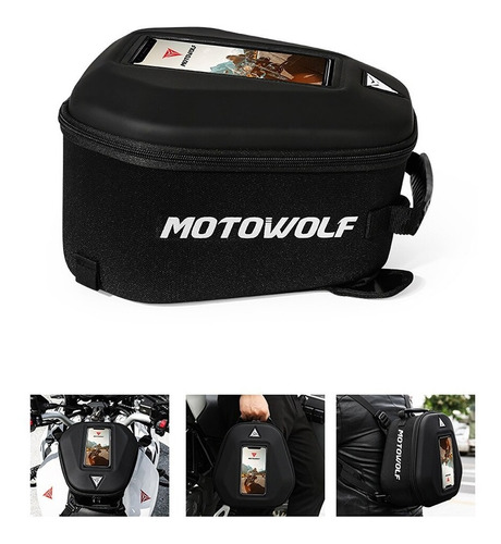 Bolso Tanque Moto Motowolf Touch Waterproof Mochila Pem