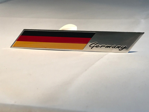 Emblema Insignia Autoadhesiva Aluminio Alemania .x Udad B306