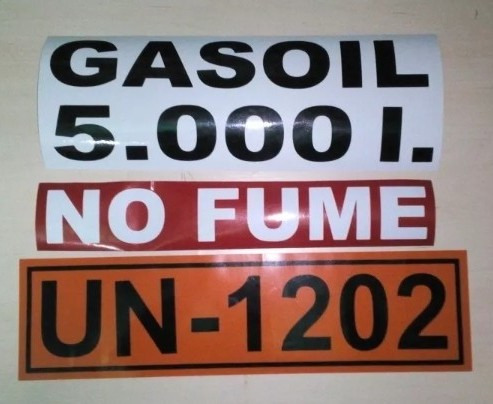 Rombos Nfpa Calcomanías Para Tanques De Gasoil Y Mas