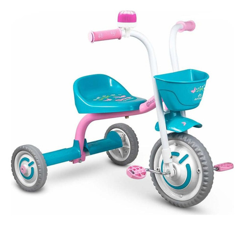 Motoquinha Infantil Kids Triciclo Menina Bicicleta Rosa/azul