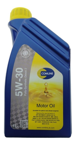 Aceite Motor 5w30 C3 Sintetico 1 Litro Motores Diesel Ingles