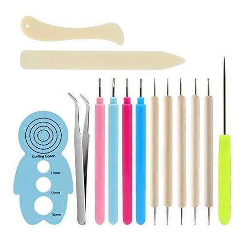 Kitanis 14pcs Paper Quilling Tool And Supplies, Include 5pcs