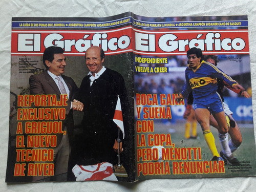 El Gráfico Nº 3529 Mayo 1987 - Boca Menotti - Independiente