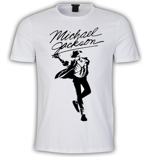 Remera Camiseta Blanca Michael Jackson Pop Clasico