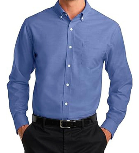 Camisa Oxford De Vestir De Hombre Para Empresa Trabajo