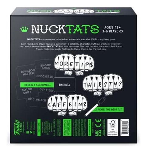 Funko Games Nuck Tats Party Game De 13 Años En Adelante Para