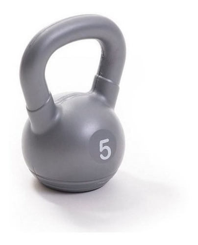 Kettlebell Pesa Rusa Plast. 5kg No Lastima Manos Inox. Cuota