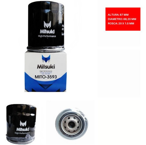 Filtro Aceite Mitsubishi L 200 2.2 Did 4wd 4n14 2019