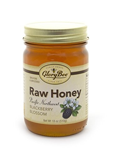 Glorybee Raw Pacific Northwest Blackberry Blossom Honey, 18