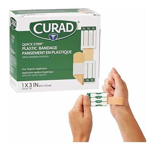 Vendas Adhesivas De Plástico Curad Quick Strip Con Envoltura