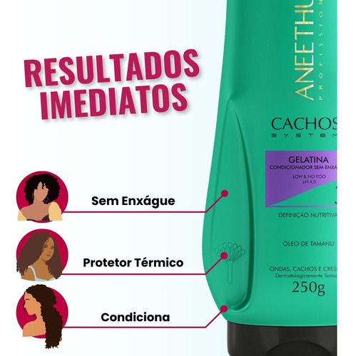 Gelatina Low E No Poo Aneethun Cachos E Crespos Definidos