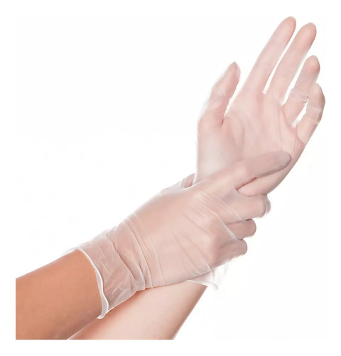 Guantes De Vinilo Desc., Pqt X 5 Cajas 100 Und