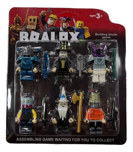 6 Minifiguras Set Figuras Roblox Con Accesorios