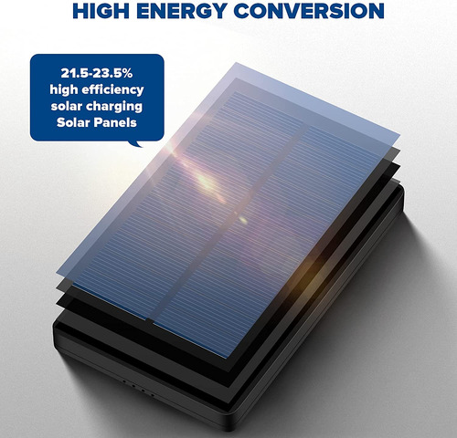 Hawkray - Panel Solar De Cámara De Rastro, Conector Macho Du