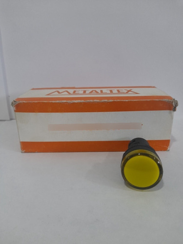 Luz Piloto Amarillo 22mm 110v Marca Metaltex