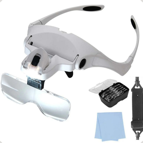 Lupa Aumento De Cabeça Eletrônica ManoThor Óculos Profissional Com Luz Led 5 Lentes Lash Designer Extensionista De Cílios Design Sobrancelha Joalheiro Esteticista Técnico Em Eletrônica Relojoeiro