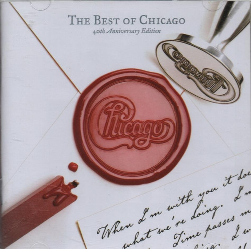 Cd - Chicago - Lo mejor de la edición del 40 aniversario de Duplo Lacrad