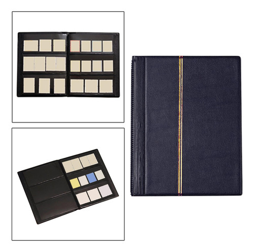 Lbum De Sellos Carpeta De 10 Hojas (20 Páginas) Libros Azul