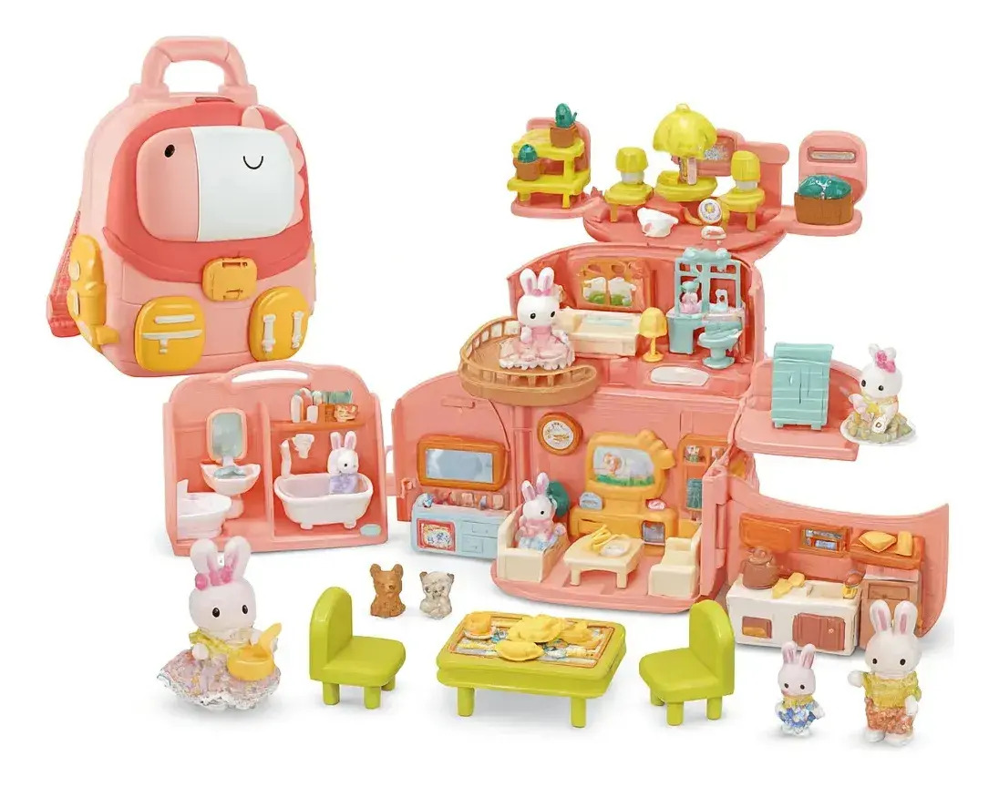 Casa De Bonecas Mochilinha Casinha Feliz Zoop Toys Zp01379