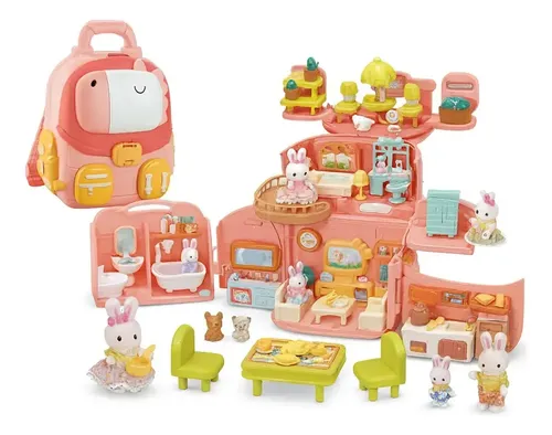 Casa De Bonecas Mochilinha - Casinha Feliz Zoop Toys Zp01379