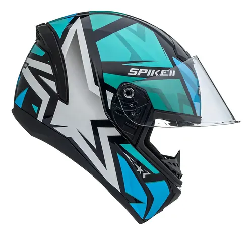 Capacete Para Moto Fechado Peels Spike 2 1st Azul Tamanho 60 — foto 1