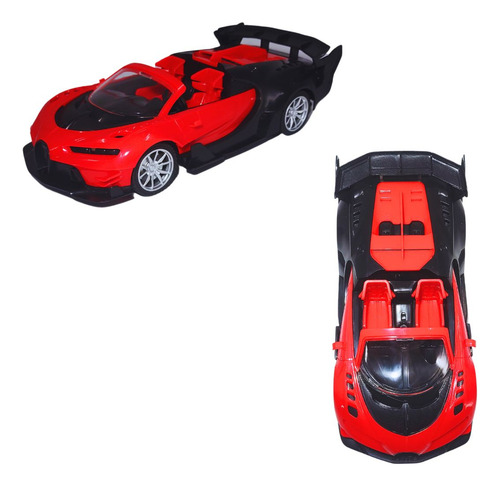 Carrinho De Controle Remoto Esportivo Com Luzes E Design Red