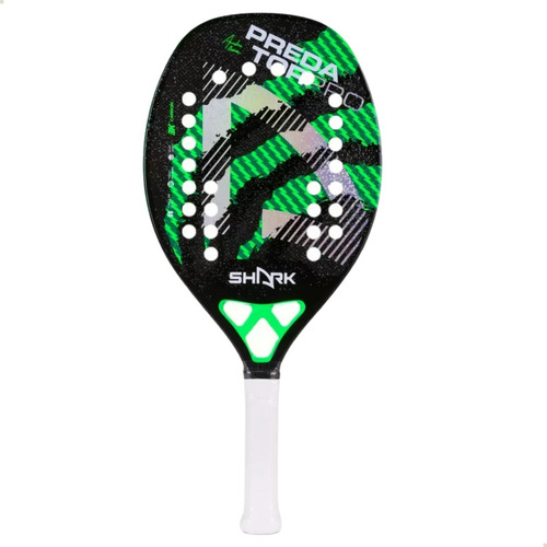 Raquete De Beach Shark Predator Verde 2023 C/ Capa, Selo, Nf