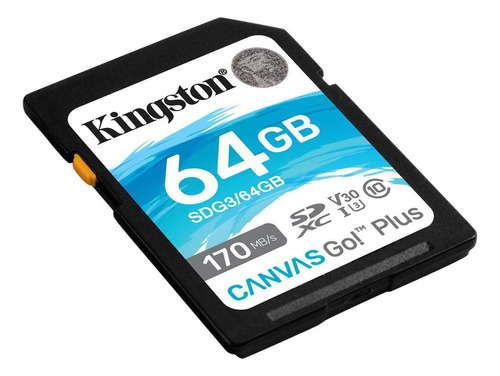 Sd Kingston 64gb Sd Canvas Go Plus 170mb/s Dslr/video