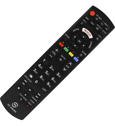 Controle Remoto Para Tv Panasonic Lcd / Led Botão Netflix