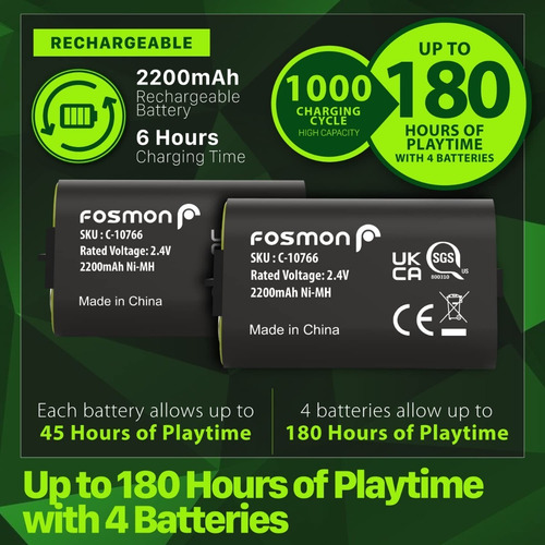 Imagen 3 de 6 de Baterias Base Xbox Series S Combo Extra Dual Caragador Xs