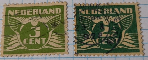 Sello Postal Holanda - 1924 - Natural Stamp (2)