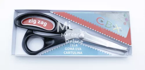 OfficeTree Tijeras Zig Zag para Tela - incluido 20x Tela Clips 1x Cinta  métrica - Tijera Zig Zag