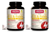 Comprar 2x Jarrow Methyl B12 1000mcg Folato 400mcg 100 Tabs Original