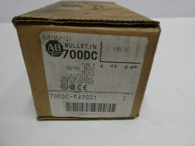 Allen Bradley 700dc-f400z1 Control Relay 115v-dc Nnr