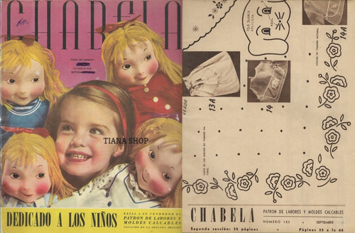 Revista Chabela Niños: Patron Moldes Labores Calcables