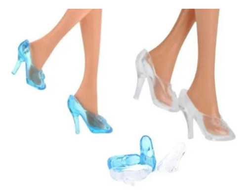 Accesorios Muñecas Zapatos De Cristal (2 Pares) Barbiele