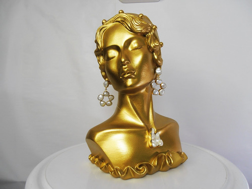 Aretes Dije Anillo Pulsera Con Perlas Barrocas Chapa De Oro