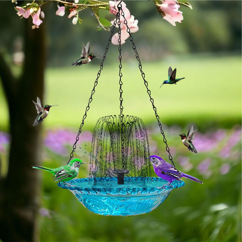 Baño Solar Para Pájaros Baño Para Pájaros Con Fuente De Agua