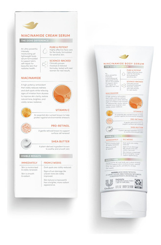Dove Suero Crema Corporal Niacinamida 8 Oz Ews