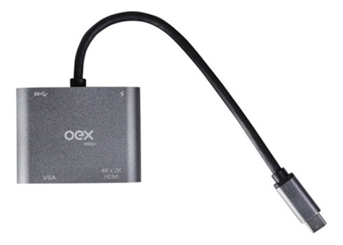 Cabo Tipo C Adaptador 4 Em 1 Hdmi Vga Usb Tipo C 4k Ad400