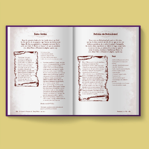 Libro de cocina de Harry Potter en portugués, tapa blanda, con más de 150 recetas, incluyendo pasteles de caldero y cerveza de mantequilla.