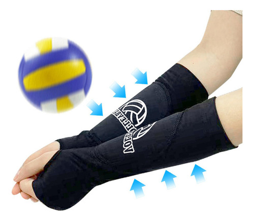 2x Guantes De Manga De Brazo De Voleibol Protectores De