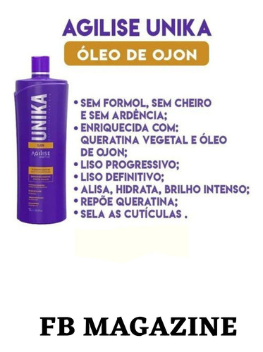 Combo Agilise Unika Free Com A K1 Perola Sem Formol
