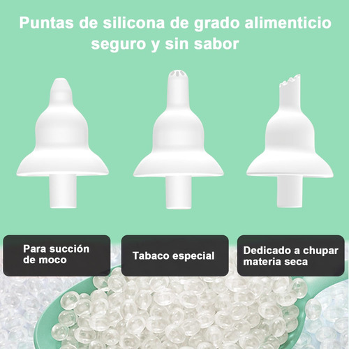 Aspirador Nasal Electrico,nasal Con 3 Cabezales De Silicona