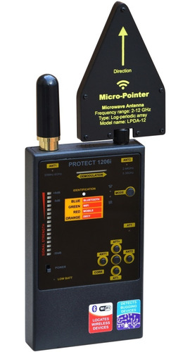 Detector De Transmisores Espía Protect 1206i