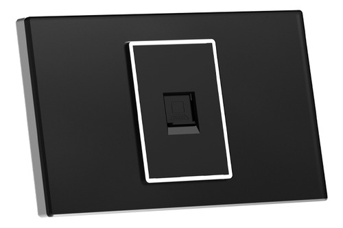 Toma De Red Rj45 Para Empotrar Negro