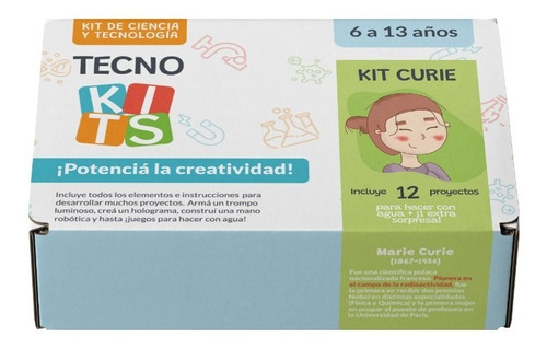 Imagen 1 de 5 de Kits De Ciencia Para Chicos (tecnokits - Caja Marie Curie)