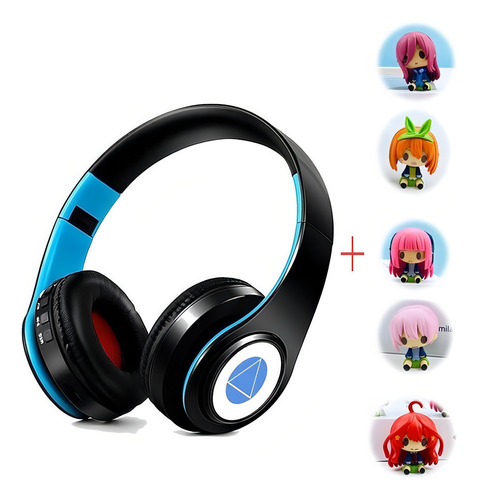 Auriculares genérica gamer inalámbricos Nakano Miku Headphones negro